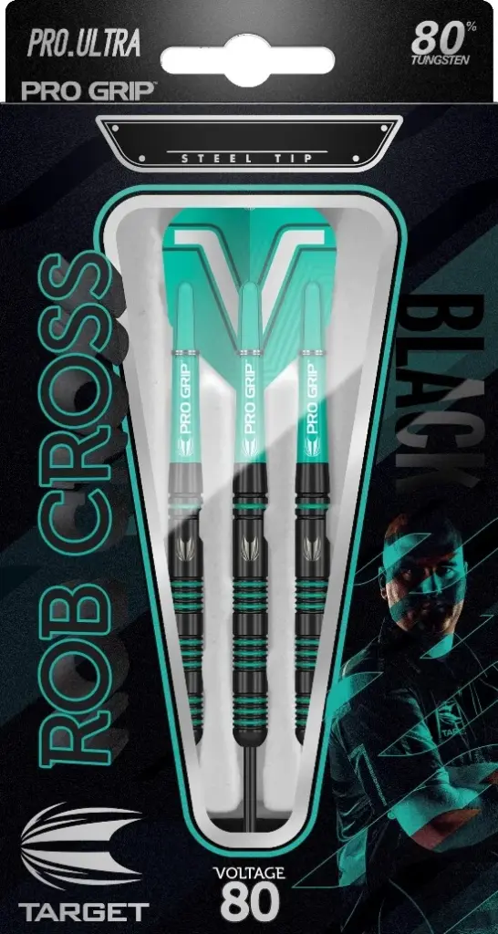 Darts Target Rob Cross Black 80%