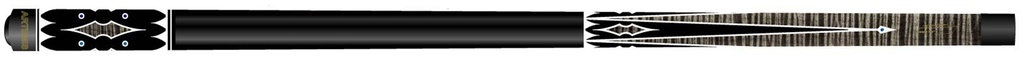 2 pc cue Mister 100 Curly Grey/Black
