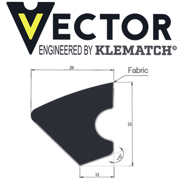 Rubber cushion Klematch Vector 210 cm