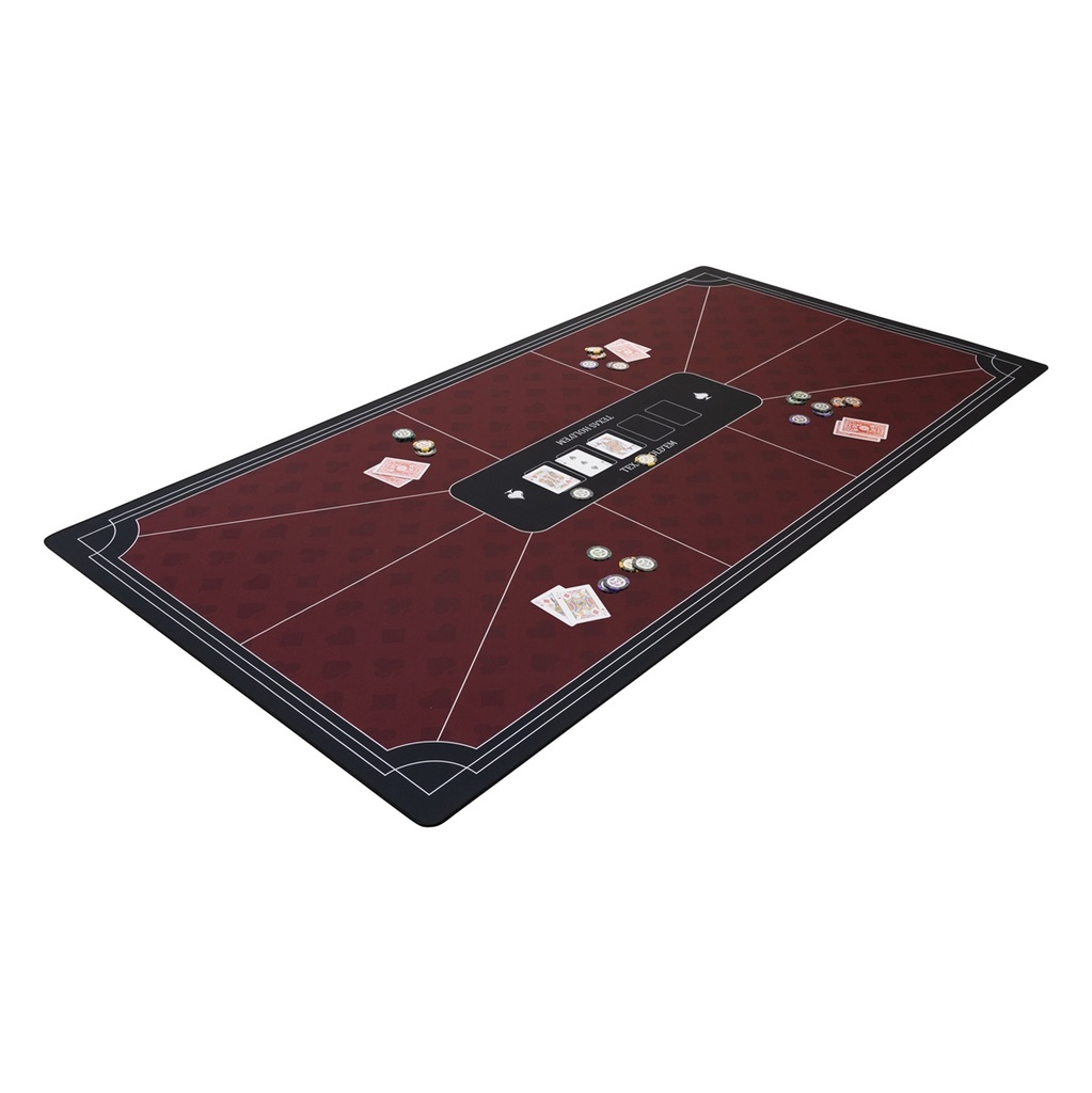 Pokermat rood (180 x 90cm)