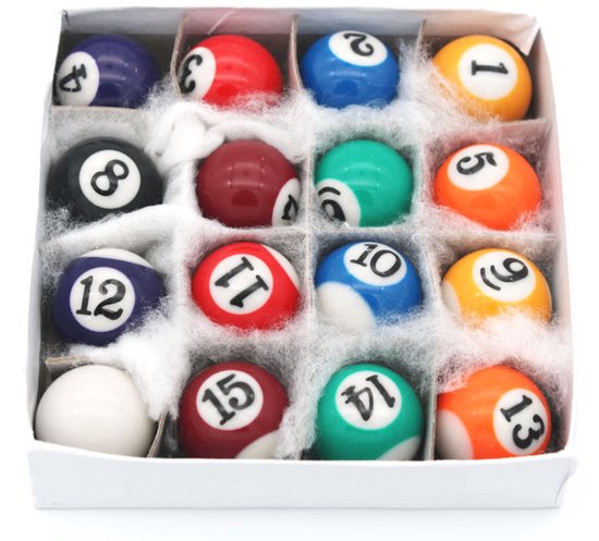 Jeu de Billes de Billard Mini Pegasi 25 mm – Résine Phénolique pour Mini Tables de Billard