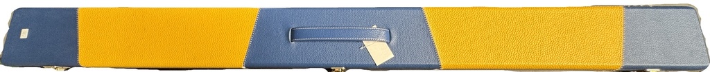 Koffer 3/4 Snooker Keu leer Blauw/Geel