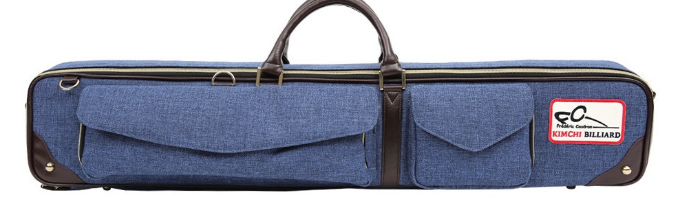 Zak in nylon/leder Frédéric Caudron 2/4 blauw