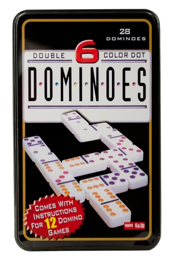 [2784] Domino Double Six Color Dot