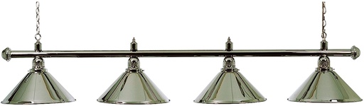 [p3714] Abat-jour 4-Cloches Chrome