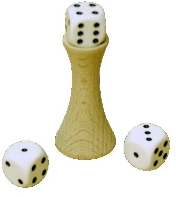 [p1150] Bouchon à Dés Set - bois