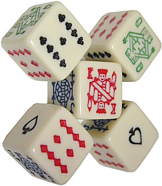 [p584] Dés Poker 16mm