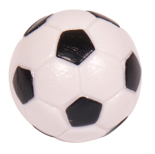 [5235] Balles Babyfoot Plastic blanc/noir - 5 pièces