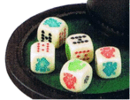 [p0589] Poker Dobbelstenen 20mm
