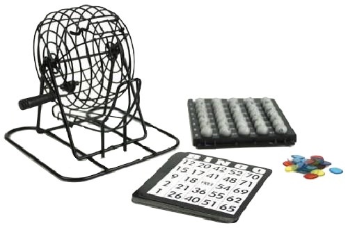 [p2612] Bingo Cage Black Metal
