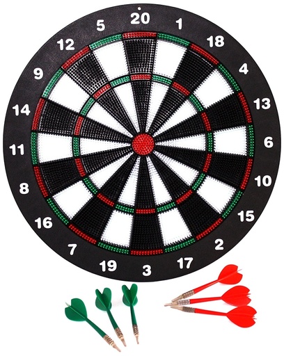 [p3284] Dartboard for Kids with Soft Tip Darts