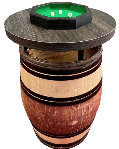 [3533] Diceboard on foot - Barrel