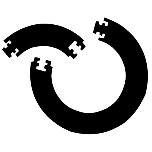 [4618] Dartboard Protector Ring Travel Foam - black