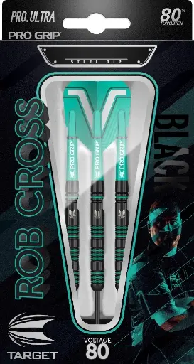 [p1329] Darts Target Rob Cross Black 80%