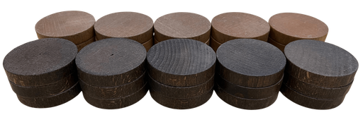 [p2210] Jacquet Checkers 50mm Wood - brown