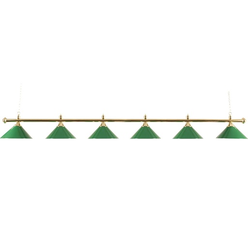 [p3730] Abat-jour 6-Cloches vert