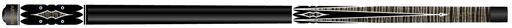 [p5750] 2 pc cue Mister 100 Curly Grey/Black