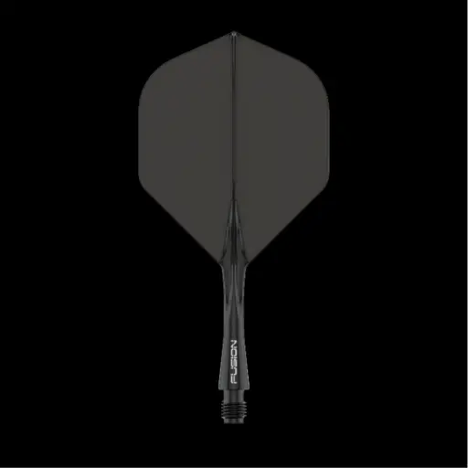 [6044 zwart] Dart Shaft+Veer Fusion Kort - zwart