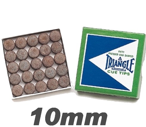 [4257 10mm] Cue Tip Triangle 10mm/50 pieces
