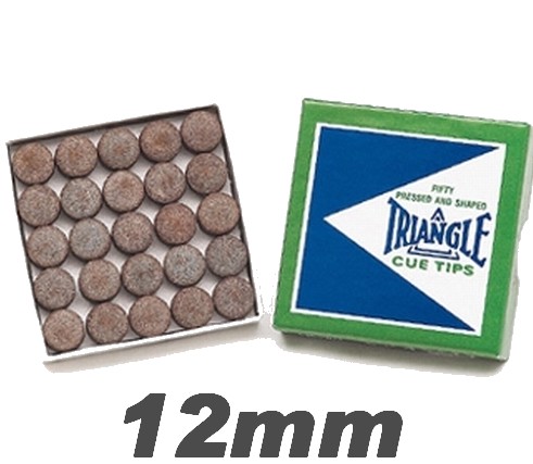 [p4231 12mm] Cue Tip Triangle 12mm/50 pieces