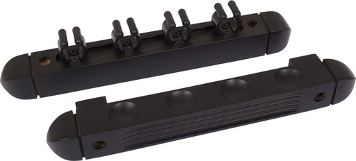 [p1122 zwart] Porte-queue 2pcs - 4 queues Noir