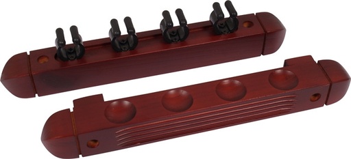 [1122 mahonie] Cue rack 2pcs - 4 cues Mahogany