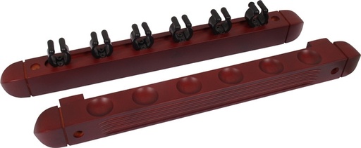 [p1123 mahonie] Cue Rack 2pcs - 6 cues Mahogany
