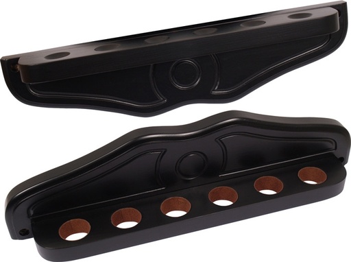 [p3507 zwart] Porte-queue 2pcs - deLuxe - 6 queues Noir