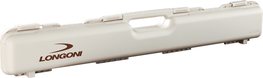 [3938 Keukoffer 3-vak PVC stijf Longoni Beige] Hard Cue Case 3-section PVC rigid Longoni Beige
