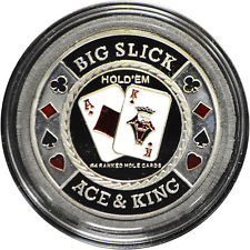 [3840 Poker-Kaartbeschermer "Big Slick"] Poker-Card protector "Big Slick"