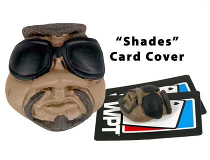 [3841 Poker-Kaartbeschermer Steen "Shades"] Poker-Cardprotector Stone "Shades"