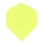 [0322 Dart Veer Poly Fluro 10 sets geel] Dart Veer Poly Fluro 10 sets geel