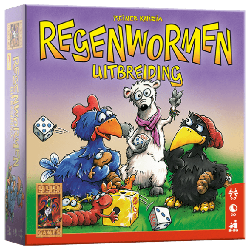 [p2547 uitbr regenwormen] Dobbelspel Regenwormen Uitbreiding