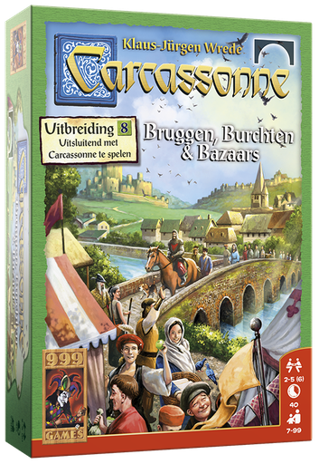 [2621 bruggen] Carcassonne uitbreiding Bruggen, Burchten en Bazaars