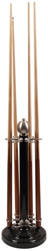 [3908 Rek Staander 1/2 h. 6 keu Zwart] Cue rack 1/2 h. 6 cues Black