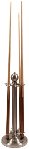 [3908 Rek Staander 1/2 h. 6 keu Zilver] Cue rack 1/2 h. 6 cues Silver