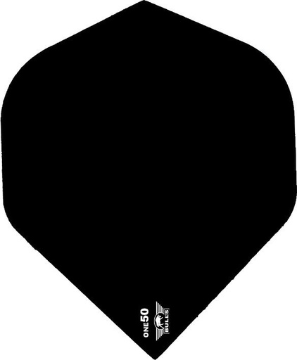 [622 Dart Veer Bull's ONE50 - Zwart] Dart Flight Bull's ONE50 - Black