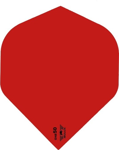 [p622 Dart Veer Bull's ONE50 - Rood] Dart Ailette Bull's ONE50 - Rouge