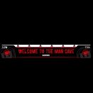 [851] Dart Autocollant Ligne Distance "Welcome to the man cave"