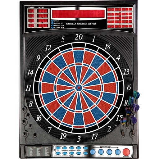 [p4391] Electronic Dartboard Karella Premium Silver