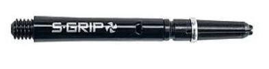 [p2747 zwart-zilver] Shaft Harrows Supergrip Spin Zwart-Zilver Medium