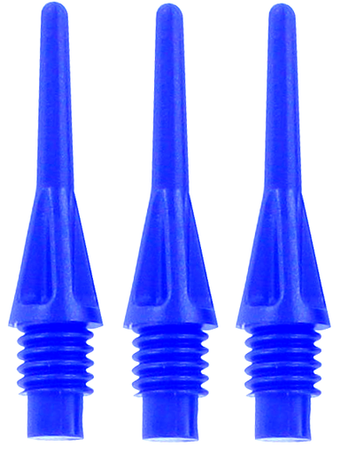 [p4462 star blauw] Dart Points Plastic Star Point per 100 pieces - blue