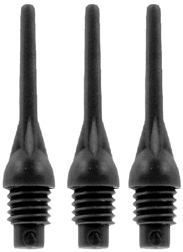 [p4462 ball zwart] Dart Points Plastic Ball Point per 100 pieces - black