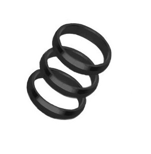 [4947 zwart] Harrows Supergrip spare rings - zwart