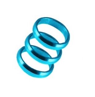 [4947 blauw] Harrows Supergrip spare rings - blauw