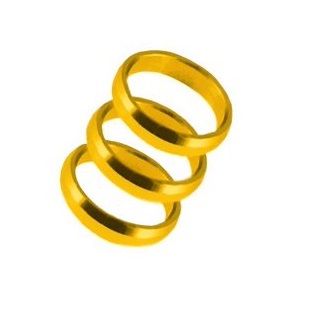 [4947 goud] Harrows Supergrip spare rings - goud