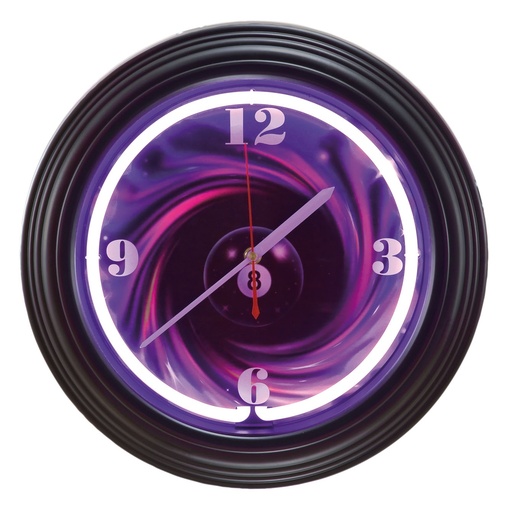 [p5586 8-ball] Wall Clock Neon 8-ball
