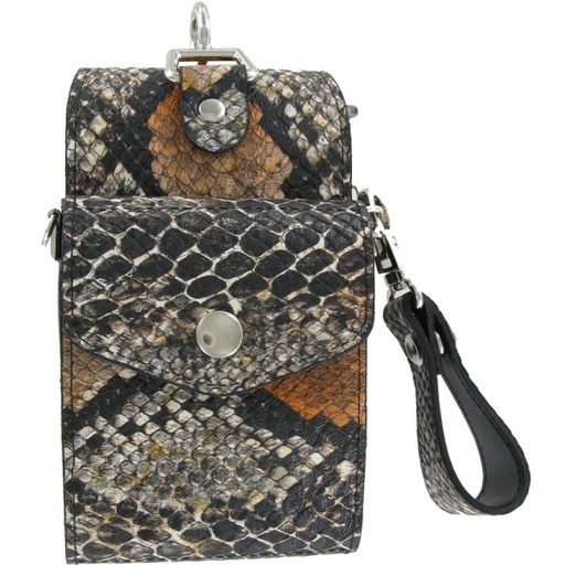 [p1959 brown] Bull's Hatch Snakeskin Pak Black Brown