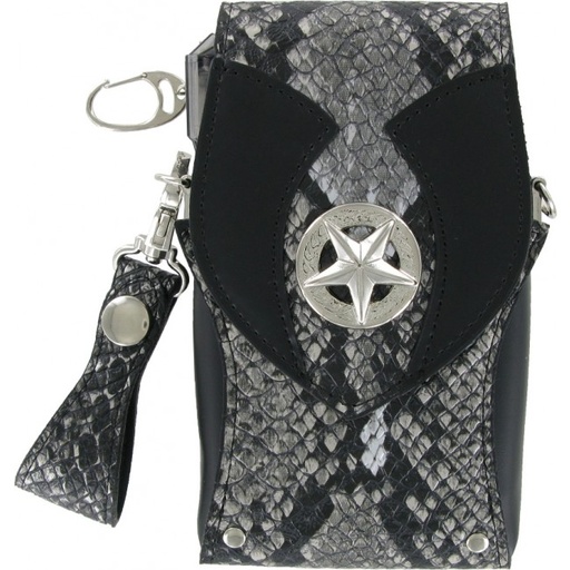 [p1959 silver] Bull's Hatch Snakeskin Pak Black Silver