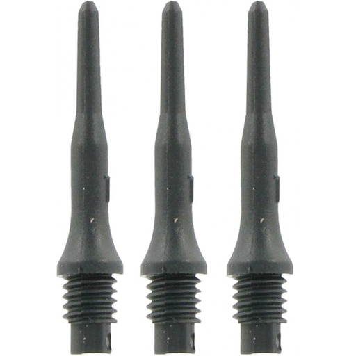 [p4645 zwart] Dart Punten Plastic/1000 2BA Tefo X zwart
